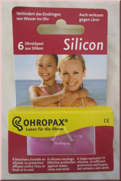 Ohropax Silikon, Ohrstöpsel, 6 Stück
