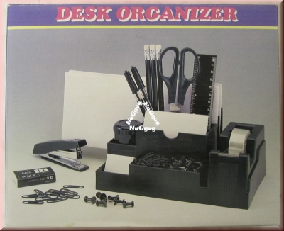 Desk Organizer Set, 16-teiliges Schreibtisch-Set, schwarz, Stifthalter