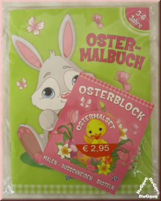 Oster Malbuch mit Osterblock und Buntstiften