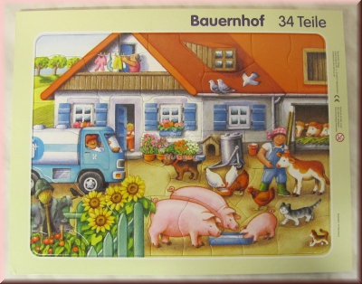 Puzzle Bauernhof, 34 Teile, Bookmark Verlag