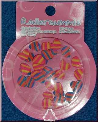Mini-Radiergummies in Herzform, 35 Stück