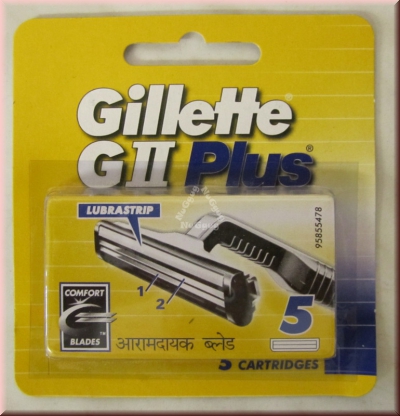 Rasierklingen Gillette G!! Plus, 5 Stück