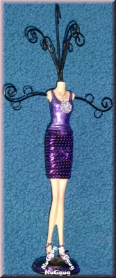 Schmuckständer "Frau in lila". 36 cm