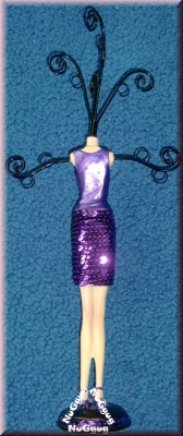 Schmuckständer "Frau in lila". 36 cm