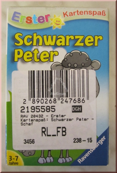Schwarzer Peter von Ravensburger, Erster Kartenspaß, 20432