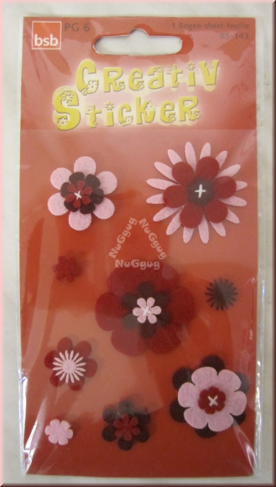 Creativ Filz Sticker "Blüten" von bsb