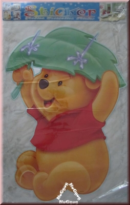 Wandtattoo "Winnie the Pooh im Regen". Wall-Sticker. 55 x 38 cm