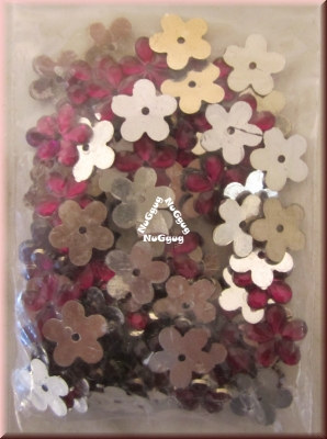 Steuelemente "Blüten rot", Deko-Streu, 100 Stück