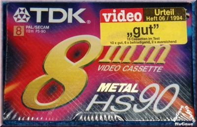 TDK 8mm Videokassette. Metal HS90