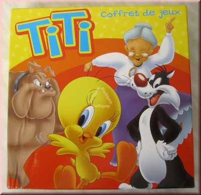 Titi Coffret de jeux, Tweety & Sylvester Spielesammlung, 70 Spielmöglichkeiten