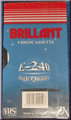 Brillant VHS Videokassette E-240 Leerkassette