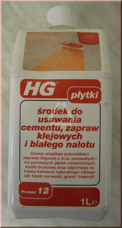 HG Bodenpflege, Zementmörtel-, Fliesenkleber-Entferner, Konzentrat, 1 Liter
