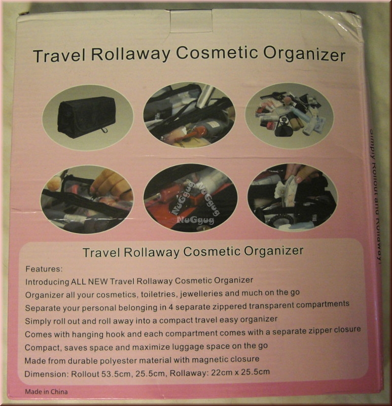 Reise Kosmetik Organizer, Travel Rollaway Cosmetic Organizer