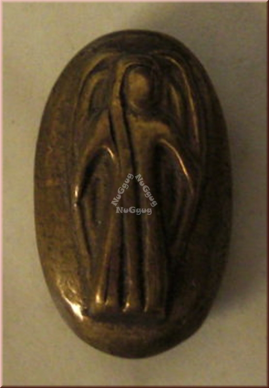 Handschmeichler Schutzengel, oval, bronze