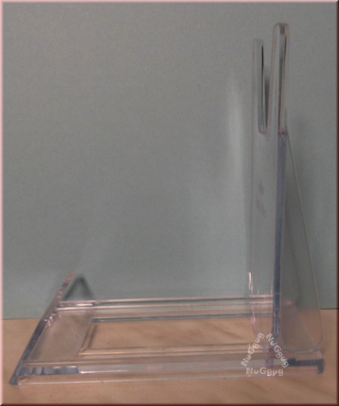 Telleraufsteller transparent, 12 x 7 cm, Tellerständer, Tellerhalter