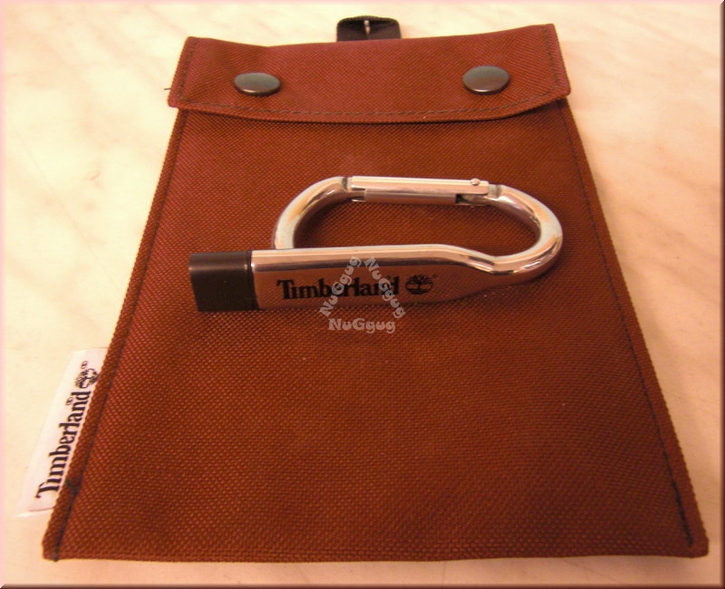 USB Stick "Timberland" 2GB als Karabiner, mit Tasche