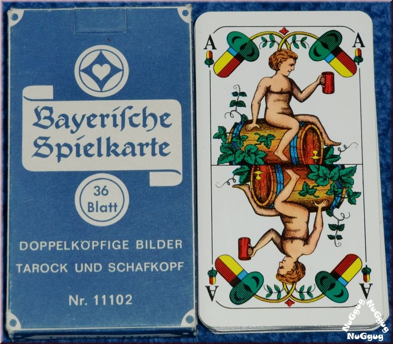 Bayerische Spielkarten. Tarock und Schafkopf