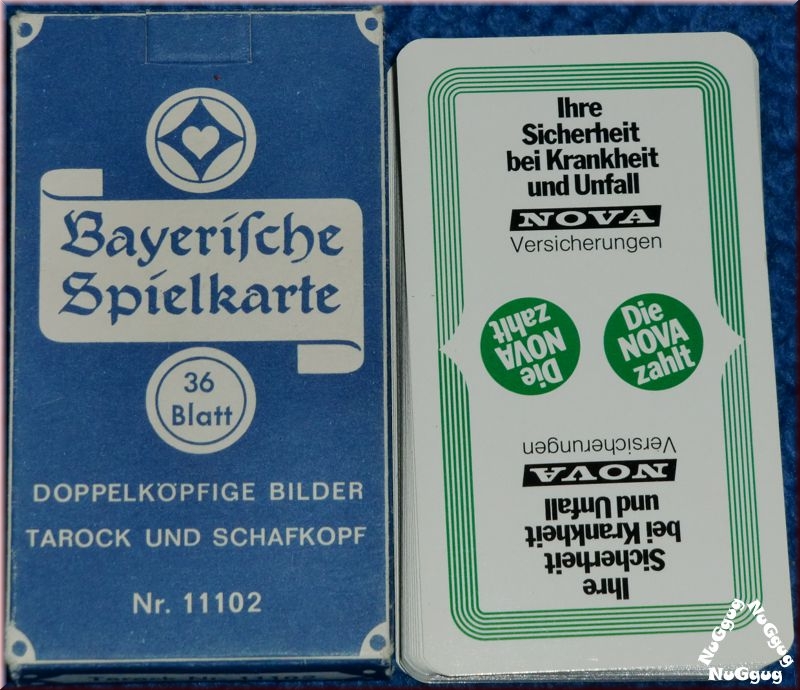 Bayerische Spielkarten. Tarock und Schafkopf