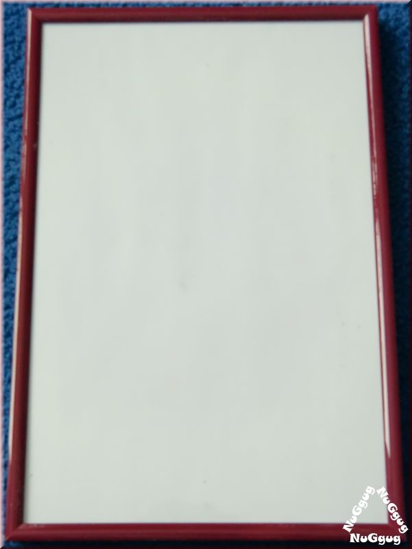 Bilderrahmen Kunststoff rot. 21 x 31 cm