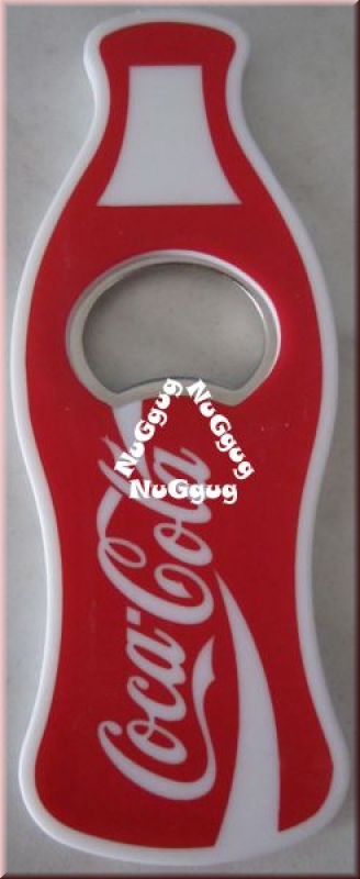 Flaschenöffner "Coca Cola", Flaschenform, mit Magnet
