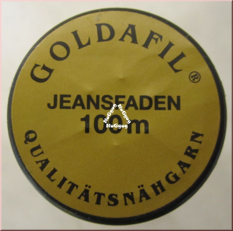 Goldafil Jeansfaden, kupferfarben, 100 Meter