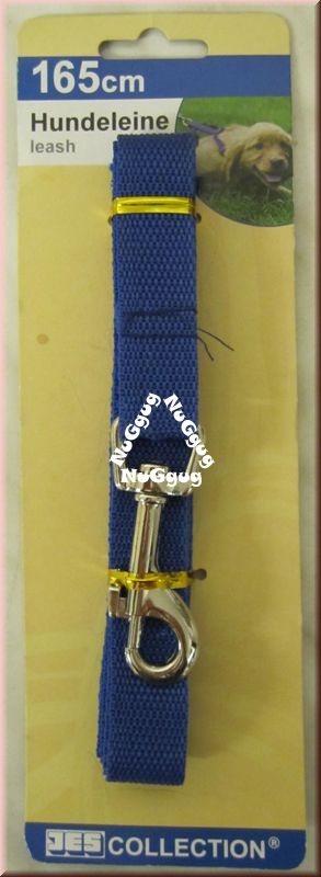 Hundeleine blau, JES-Collection, Länge 165 cm
