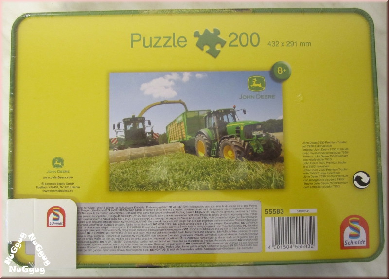 Puzzle John Deere von Schmidt, 200 Teile, Artikelnummer 55583