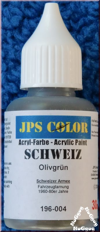 JPS Color Olivgrün. Acryl-Farbe. 30ml