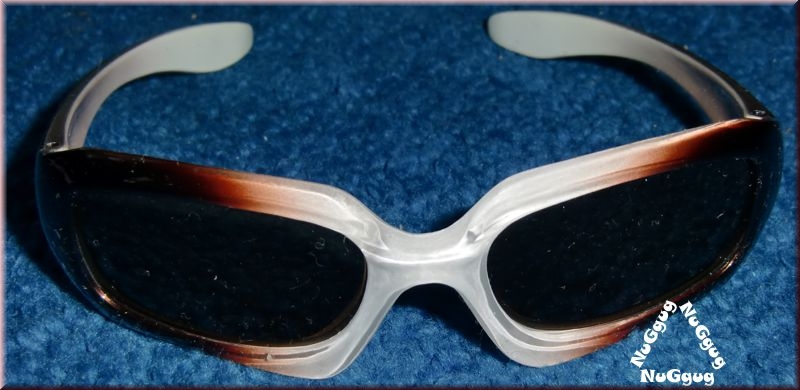 Kinder-Sonnenbrille. braun/weiss