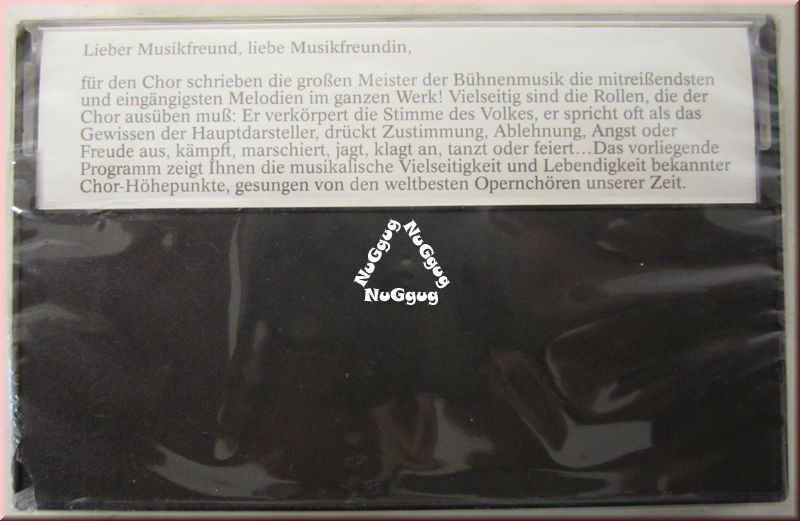 Musikkassette "Die schönsten Opernchöre"