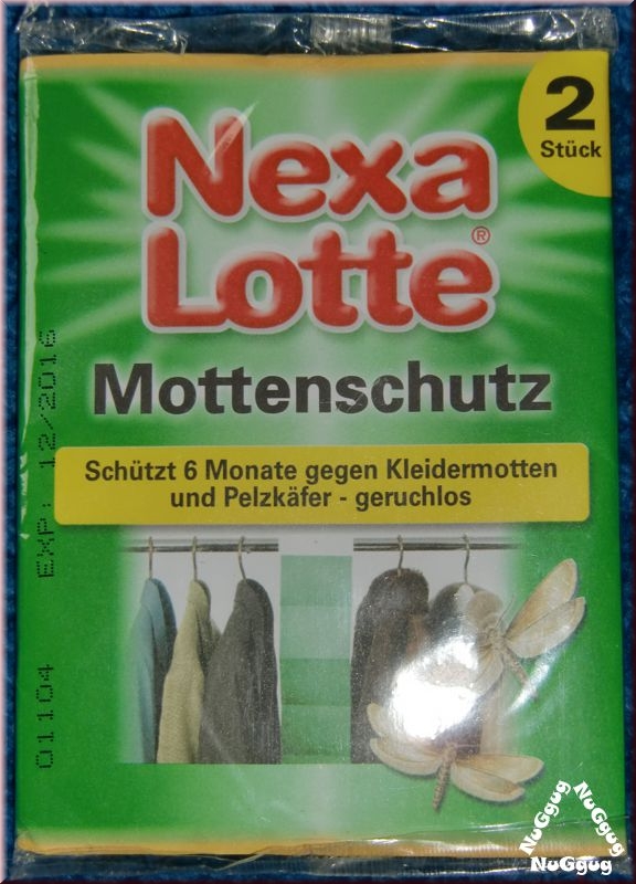 Nexa Lotte Mottenschutz, Mottenpapier, 2 Stück mit je 10 Blatt