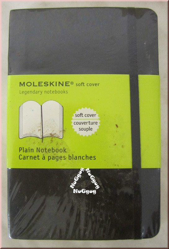 Moleskine Notizbuch, schwarz, 192 blanko Seiten, 14 x 9 cm
