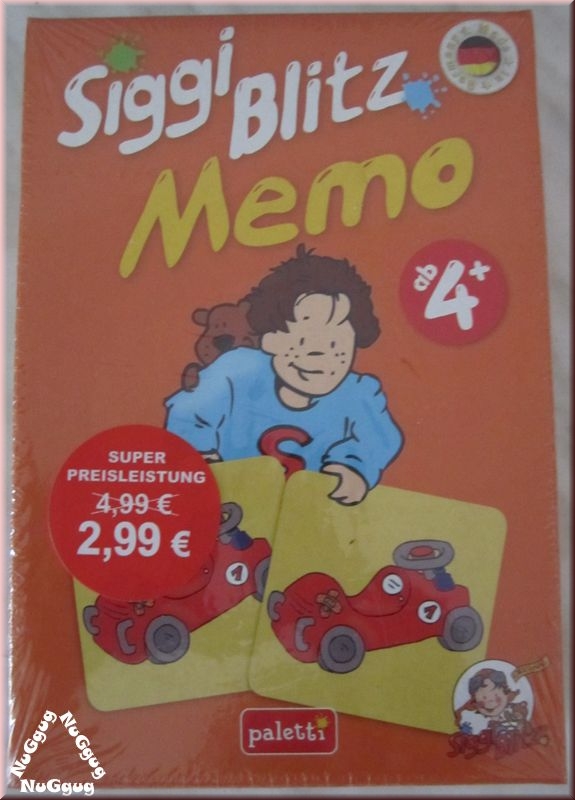Paletti Siggi Blitz Memo, Erinnerungsspiel