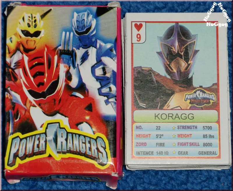 Power Rangers 3in1. Kartenspiel & Closeup Photos