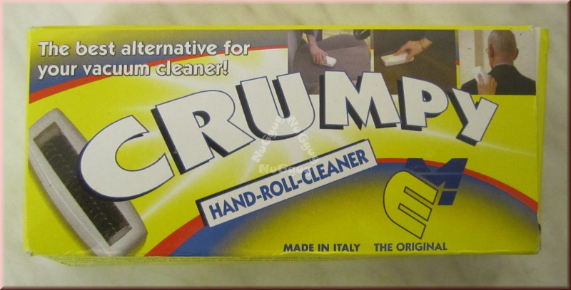 Crumpy Hand Roll Cleaner Aspiratutto, rot, Bürstenroller, Fusselroller, Krümelbürste