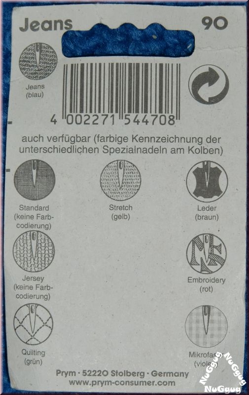 Nähmaschinennadeln 90/14, Jeans/Denim 130/705 H-J von Schmetz