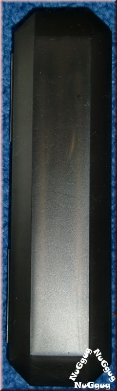 Silberfarbenes Schreibset. Kugelschreiber blau + Kugelschreiber schwarz