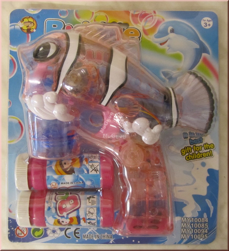 Bubble Gun Nemo, elektrische Seifenblasen Pistole mit LED + Sound