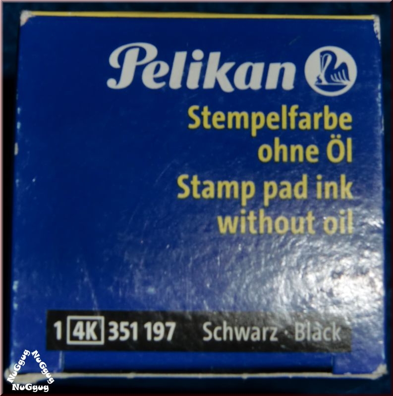 Stempelfarbe ohne Öl von Pelikan. schwarz. Artikelnummer 351197