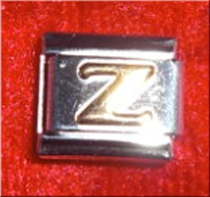Uberry Charm Buchstabe "Z", Modul für Edelstahl Armband