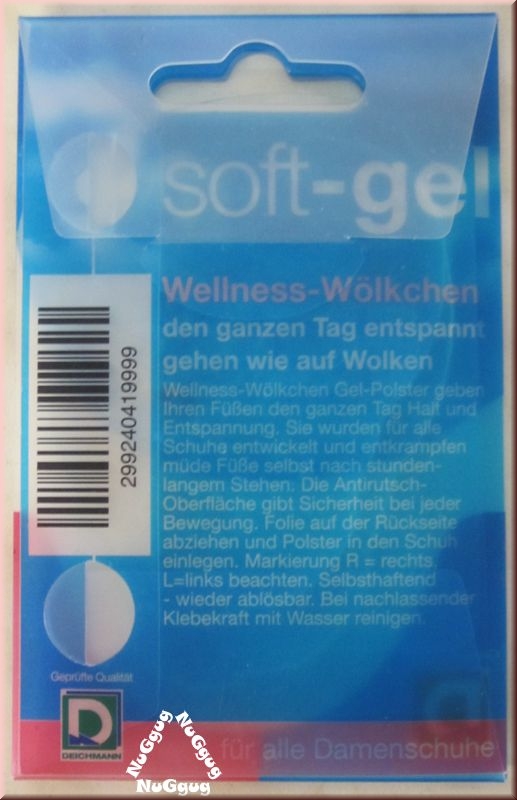 Wellness-Wölkchen von Deichmann. soft-Gel für alle Damenschuhe. 2 Stück