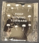 Preview: Dosenkühler "KEEP MOVING FORWARD AND KEEP IT COOL", schwarz, neopren