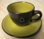 Preview: Espressotassen Set 12-teilig, schwarz/grün