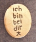 Preview: Handschmeichler "ich bin bei dir", oval, silberfarben