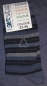 Preview: Socken eco sock wear, blau/schwarz gestreift, Größe 43-46