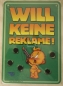 Preview: Windel Winni Schild "Will keine Reklame!", 10,5 x 15,0 cm