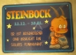 Preview: Windel Winni Schild "Steinbock 22.12. - 20.01....", 10,5 x 15,0 cm