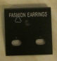 Preview: Etiketten für Ohrringe und Halsketten, Schmucketiketten, schwarz, Kunststoff