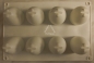 Preview: Silikonform "Eier" weiß​, Pralinen-​​​​ und Schokoladen Form, Silikon