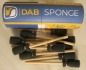 Preview: DAB Sponge, Schwammtupfer auf Holzstäbchen, 10 Stück